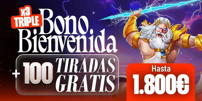Imagen promocion triple bono de bienvenida